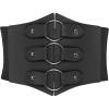 imageBlackButterfly Elastic Cosplay Halloween Metal Ring Waist Pirate Waspie Corset BeltBlack