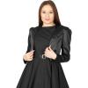 imageBlackButterfly Formal Satin Long Sleeve Bolero ShrugBlack