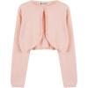 imageBlackButterfly Girls Long Sleeve Knitted Childrens Kids Bolero ShrugBaby Pink