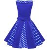 imageBlackButterfly Kids Alexia Vintage Polka Dot 50s Girls DressRoyal Blue