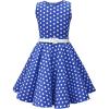 Royal Blue Polka Dot