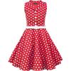 imageBlackButterfly Kids Holly Vintage Polka Dot 50s Girls DressRed