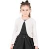 imageBlackButterfly Kids Long Sleeve Lace Bolero Cardigan Childrens Girls ShrugIvory
