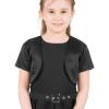 imageBlackButterfly Kids Satin Short Sleeve Bolero Childrens Girls ShrugBlack