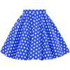 imageBlackButterfly Kids Vintage 50s Full Circle Girls Swing SkirtRoyal Blue  Polka Dot