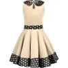 imageBlackButterfly Kids Zoey Vintage Polka Dot 50s Girls DressChampagne