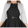 imageBlackButterfly Satin Bolero Shrug  Half SleeveSilver
