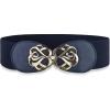 imageBlackButterfly Stretchy Vintage Waspie Elastic Buckle Waist BeltMidnight Blue