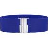 imageBlackButterfly Wide Elastic Waist Cinch Stretch Waistband Retro Vertical Clasp Buckle BeltRoyal Blue