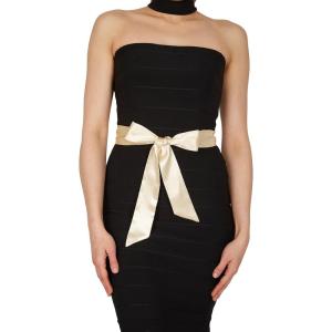imageBlackButterfly Bridal Wedding Bridesmaid Satin Sash BeltChampagne