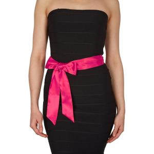 imageBlackButterfly Bridal Wedding Bridesmaid Satin Sash BeltHot Pink