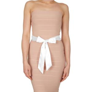 imageBlackButterfly Bridal Wedding Bridesmaid Satin Sash BeltWhite