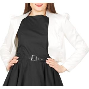 imageBlackButterfly Formal Satin Long Sleeve Bolero ShrugIvory