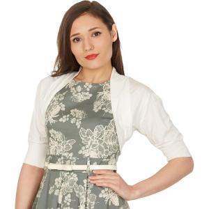 imageBlackButterfly Half Sleeve Bolero ShrugIvory