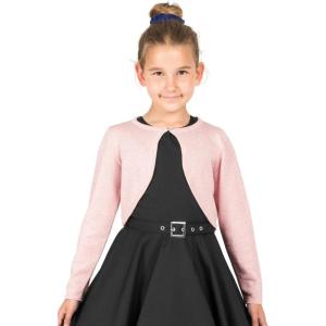 imageBlackButterfly Kids Long Sleeve Sparkle Cardigan Childrens Girls ShrugBaby Pink