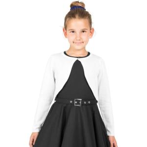 imageBlackButterfly Kids Long Sleeve Sparkle Cardigan Childrens Girls ShrugLight Silver