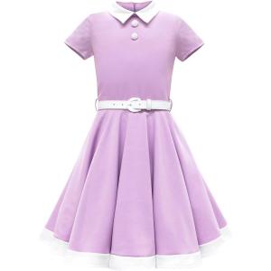 imageBlackButterfly Kids Lucy Vintage Clarity 50s Girls DressPurple