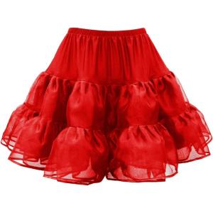 imageBlackButterfly Kids Organza Petticoat SkirtRed