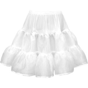 imageBlackButterfly Kids Organza Petticoat SkirtWhite
