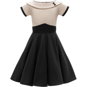 imageBlackButterfly Kids Valerie Vintage Clarity 50s Girls DressChampagne