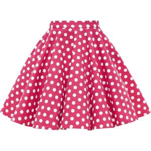 imageBlackButterfly Kids Vintage 50s Full Circle Girls Swing SkirtPink  Polka Dot