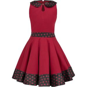imageBlackButterfly Kids Zoey Vintage Polka Dot 50s Girls DressRed