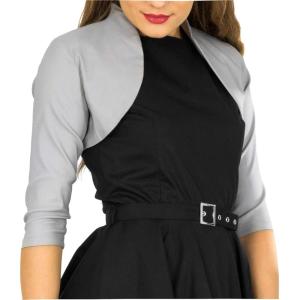 imageBlackButterfly Tailored 34 Sleeve BoleroSilver