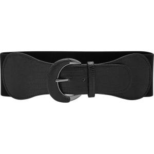 imageBlackButterfly Wide PU Elastic Stretch Thick Buckle Waist BeltBlack