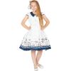 imageBlackButterfly Kids Olivia Vintage Sunshine 50s Childrens Girls DressWhite