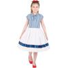 imageBlackButterfly Kids Polly Vintage Striped Pin Up DressBlue