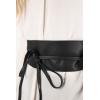 imageBlackButterfly Obi Waist Band Self Knot Tie Up Cinch BeltBlack
