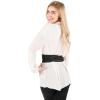imageBlackButterfly Obi Waist Band Self Knot Tie Up Cinch BeltBlack
