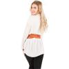 imageBlackButterfly Obi Waist Band Self Knot Tie Up Cinch BeltBrown