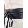 imageBlackButterfly Obi Waist Band Self Knot Tie Up Cinch BeltMidnight Blue
