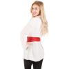 imageBlackButterfly Obi Waist Band Self Knot Tie Up Cinch BeltRed