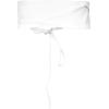 imageBlackButterfly Obi Waist Band Self Knot Tie Up Cinch BeltWhite