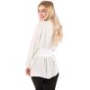 imageBlackButterfly Obi Waist Band Self Knot Tie Up Cinch BeltWhite