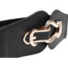 imageBlackButterfly Wide Elastic Vintage Cinch Buckle Retro BeltBlack