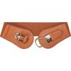 imageBlackButterfly Wide Elastic Vintage Cinch Buckle Retro BeltBrown