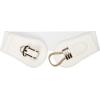 imageBlackButterfly Wide Elastic Vintage Cinch Buckle Retro BeltWhite