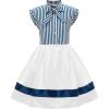imageBlackButterfly Kids Polly Vintage Striped Pin Up DressBlue