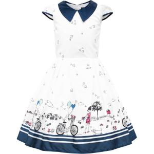 imageBlackButterfly Kids Olivia Vintage Sunshine 50s Childrens Girls DressWhite