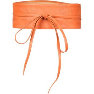 imageBlackButterfly Obi Waist Band Self Knot Tie Up Cinch BeltBrown