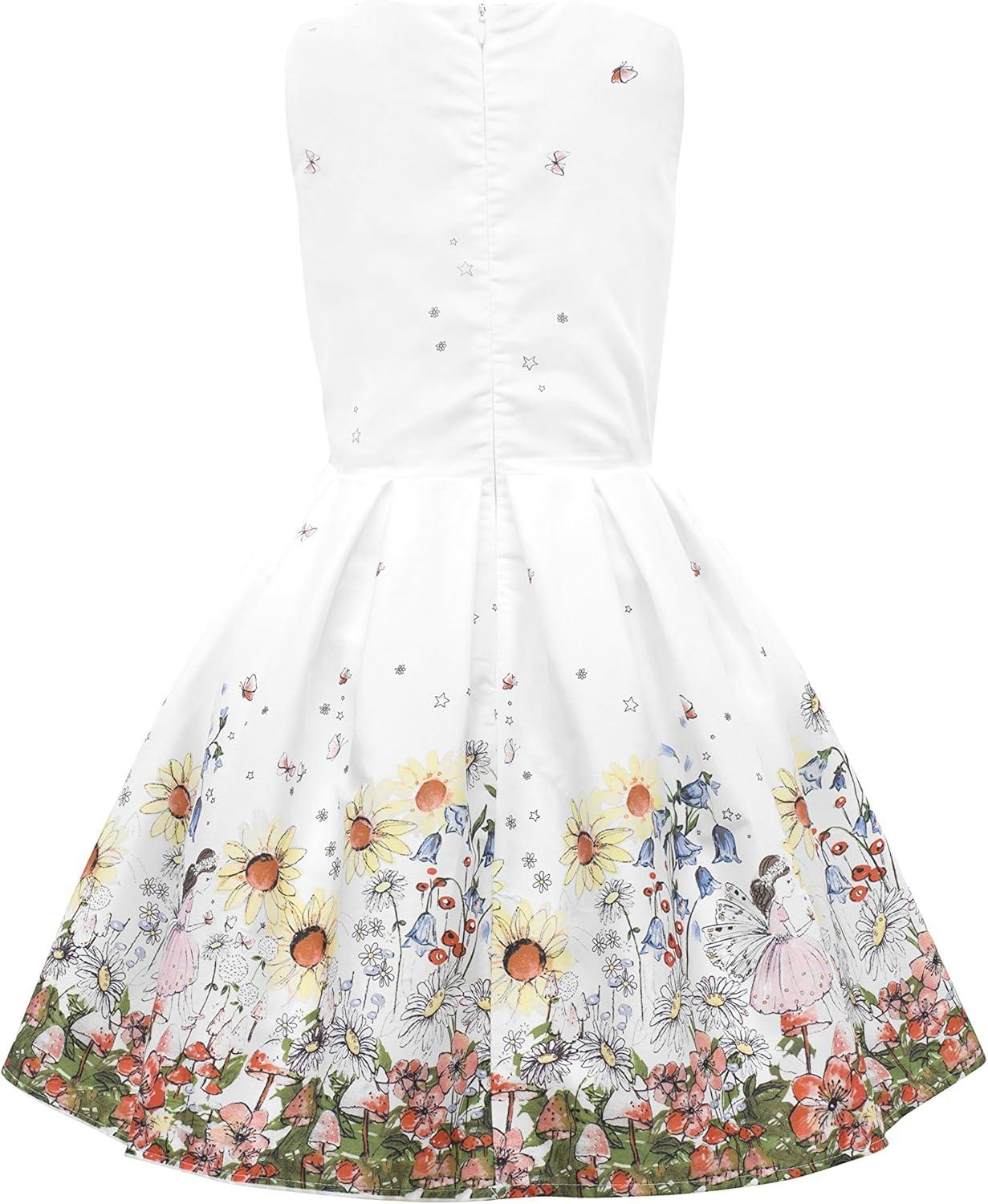 imageBlackButterfly Kids Kira Vintage 50s Childrens Girls DressWhite