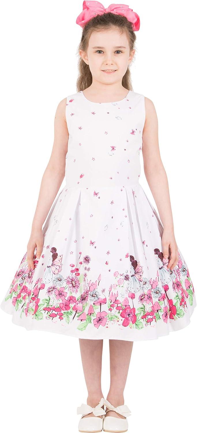imageBlackButterfly Kids Kira Vintage 50s Childrens Girls DressWhite Fairy