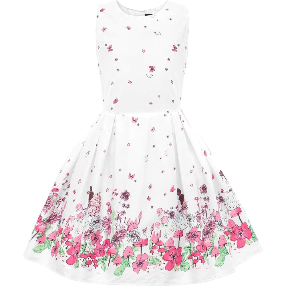 imageBlackButterfly Kids Kira Vintage 50s Childrens Girls DressWhite Fairy