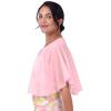 imageBlackButterfly Soft Wedding Wrap Evening Sheer Chiffon Cover Up Cape ShawlBaby Pink