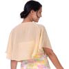 imageBlackButterfly Soft Wedding Wrap Evening Sheer Chiffon Cover Up Cape ShawlChampagne Gold