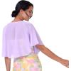 imageBlackButterfly Soft Wedding Wrap Evening Sheer Chiffon Cover Up Cape ShawlLilac