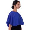 imageBlackButterfly Soft Wedding Wrap Evening Sheer Chiffon Cover Up Cape ShawlRoyal Blue
